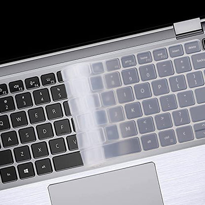 Keyboard Cover for Dell Latitude 14" 7410 7420 7430 7440 7450, Latitude 5440 5430 5431 5420 3440 14", Latitude 7520 15.6" Dell Latitude 9000 9510 9520 9420 9430 Keyboard Protective Cover-Clear - color: clear