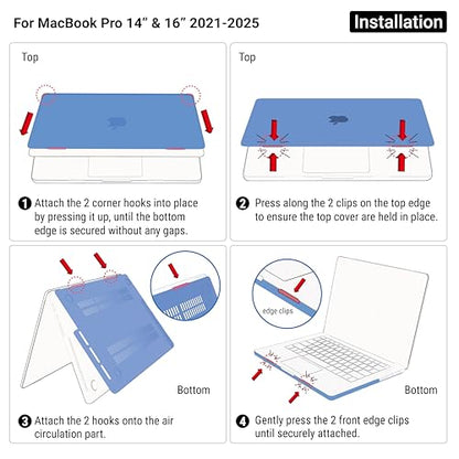 IBENZER Compatible with MacBook Pro 14 Inch Case 2026 2025 2024 2023 2022 M5 M4 M3 M2 M1 A3434 A3112 A3185 A3401 A2918 A2992 A2779 A2442 Mac Pro/Max,HardShellCase&KeyboardCover,RockyGray,T14RKGY+1 - color: Rocky Gray, size: For Macbook Pro 14" with Touch