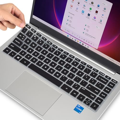 Keyboard Cover for 2023 14" HP Envy 2-in-1 14t-es000 14-es0013dx 14-es0033dx, HP 14" Laptop 14-ep 14-em 14t-ep000 14z-em000 14-ep000 14-ep0097nr 14-ep0145cl 14-em0047nr Keyboard Skin, Black - color: Black