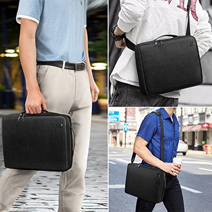 FINPAC Laptop Shoulder Bag for MacBook Neo A18 Pro, 13.6-inch MacBook Air 2026-2022 M5/M4/M3/M2/M1, MacBook Carrying Case 13.3" 13.6" 14.2", 13.5" Surface Laptop, HP, Dell, Acer Chromebook, Black - size: 13.3-inch
