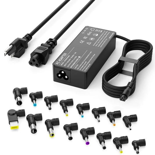 90W WENYAA Universal Laptop Charger Compatible with HP Dell Asus Lenovo Acer Sony Gateway Notebook Ultrabook AC Adapter Chromebook Power Supply Cord with 16 Tips - color: BLACK1