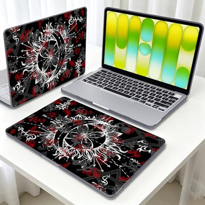 Gothic Pattern Black Case for 2026 MacBook Neo 13 Inch A18 Pro A3404 | Lightweight Anti-Scratch Hard Shell. 5-in-1 Kit Included. Perfect for Students & Travel. Fits A3404 Only. Not for Air/Pro 13" - color: Gothic