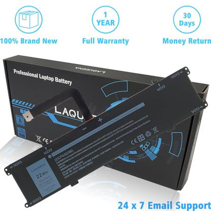FTD6M Laptop Battery Compatible with Dell Latitude 7285 2-in-1 Keyboard Series 06HHW5 6HHW5 K17M GC02002190L G99QA050H BQ40370 7.6V 22Wh 2-Cell - color: FTD6M