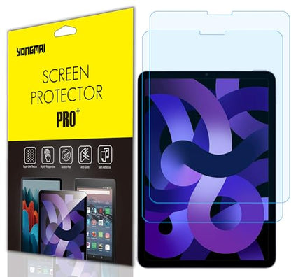 2 Pack - Blue Light Blocking Screen Protector for iPad Pro Tablet (Air 5/4, 10.9 Inch, 2022/2020), Anti-Blue Light Anti-Glare iPad Air 5 4 10.9" Tablet Screen Protector Anti-Fingerprint Bubble Free | For iPad Pro (2022/2020) anti-blue light, anti-glare, a