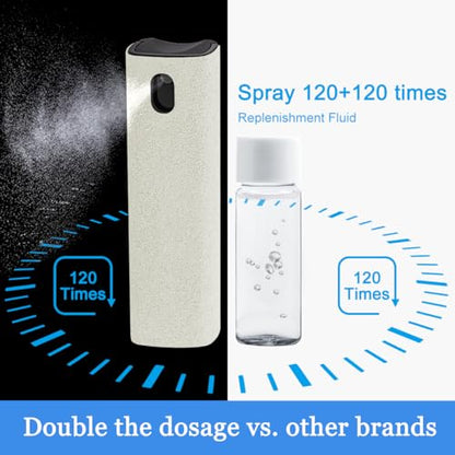 walrfid Car Screen Cleaner Spray for Phone iPad Laptop Car Display - Cream | Electronic Touchscreen Cleaner Mist Cleaning Brush Kit for iPhone, MacBook, Tablet, PC, Computer, Monitor, LCD, Eyeglasses - color: Cream
