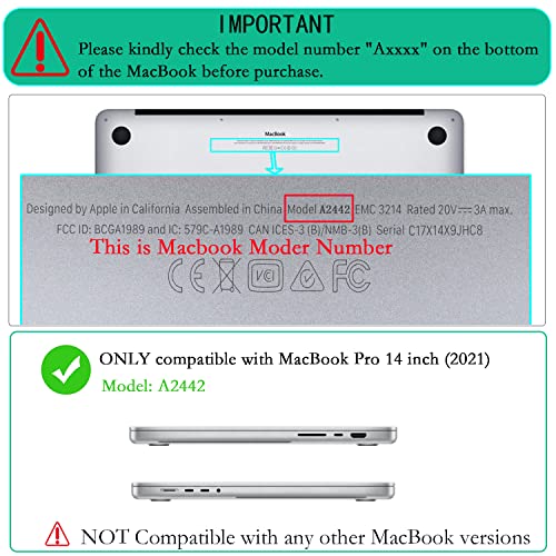 LanBaiLan Compatible with MacBook Pro 14 inch Case 2026 2025 2024 2023 2022 2021 M5 M4 M3 M2 M1 A3434 A3112 A3185 A3401 A2918 A2992 A2779 A2442, Protective Case & Keyboard Cover, Abstract Flower - color: Abstract Flower