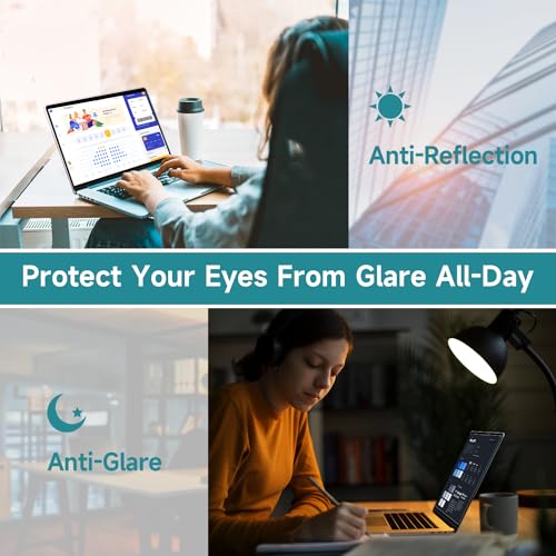 2 Pcs 13.3 Inch Anti Blue Light Screen Protector, Reduce Eye Strain Matte Anti Glare Computer Screen Cover, Blue Light Blocking Screen Protector for HP/Lenovo/Dell/Acer/Asus/Samsung/Envy 13.3’’ with