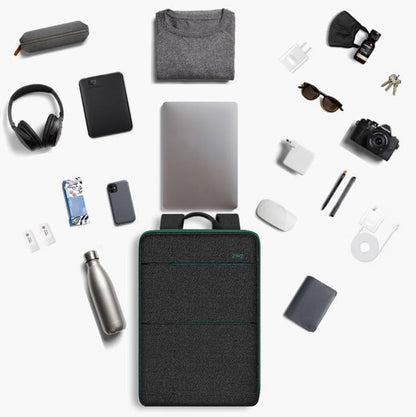 Slim & Expandable Laptop Backpack 15 15.6 16 Inch Case, Water Resistant Travel Backpack Compatible with MacBook Pro/Neo 16" 15", Dell XPS 15 16 and Most 15" 15.6" 16" Notebooks，BK01GR01 - color: Bk01gr01, size: 15"-16"