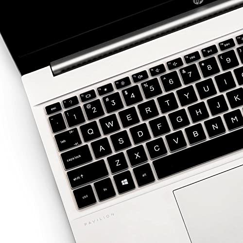 Keyboard Cover for HP Pavilion 15.6" 15t 15z 15-eg 15-eh 15-er 15t-eg300/eg200/eg000 15-er0095nr 15z-eh200/eh300 15-eg3053cl 15-eg0070wm 15-eg0073cl eg0065st eg1053cl eg0032nr 15-eh1070wm 15-er0056cl - color: Black