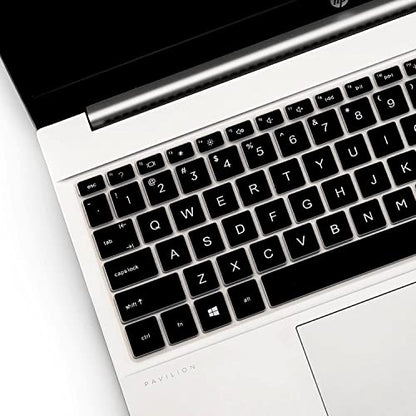 Keyboard Cover for HP Pavilion 15.6" 15t 15z 15-eg 15-eh 15-er 15t-eg300/eg200/eg000 15-er0095nr 15z-eh200/eh300 15-eg3053cl 15-eg0070wm 15-eg0073cl eg0065st eg1053cl eg0032nr 15-eh1070wm 15-er0056cl - color: Black