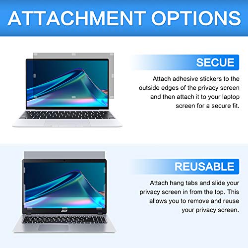 ZOEGAA 12.1 Inch Laptop Privacy Screen Protector, for 12.1 inch 16:9 Aspect Ratio 10.55"x5.94", Laptop Screen Privacy Shield and Anti Blue Light Anti Glare Screen Protector - size: 12.1 inch Computer with 16:9 Aspect Ratio