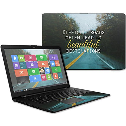 MightySkins Skin Compatible with HP 17t Laptop 17.3" (2017) - Difficult Roads | Protective, Durable, and Unique Vinyl Decal wrap Cover | Easy to Apply, Remove, and Change Styles | Made in The USA - color: Difficult Roads