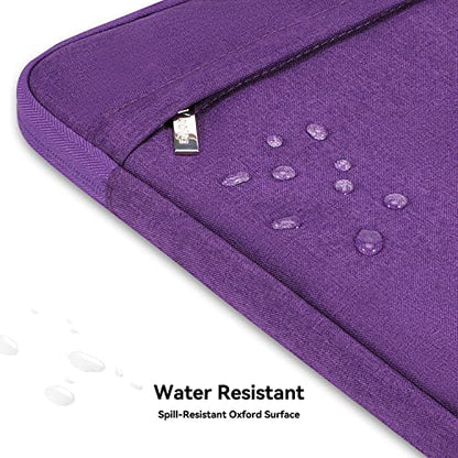 Voova 13.3-13 Inch Laptop Sleeve with Handle, MacBook Sleeve, Purple | Splash-proof laptop sleeve with handle and removable strap; fits 13-inch MacBook Air/Pro M1-M5, HP, Lenovo, Asus and Acer - color: Purple, size: 13-14 Inch(35 x 24 x 2.5 cm)