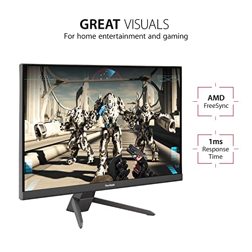 ViewSonic VX2267-MHD 22 Inch 1080p Monitor, 100Hz Refresh Rate with FreeSync for Ultimate Home Entertainment, Eye Care Technology, Ultra-Thin Bezels, HDMI, and DisplayPort Inputs - size: 22 Inches