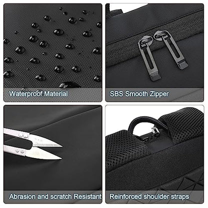 AUGUR Slim Laptop Backpack With 15.6 Inch Sleeve Professional Notebooks Bag Case Laptop Backpack Men Fit Travel/Business/Work - color: 1506 15.6 Inch Black