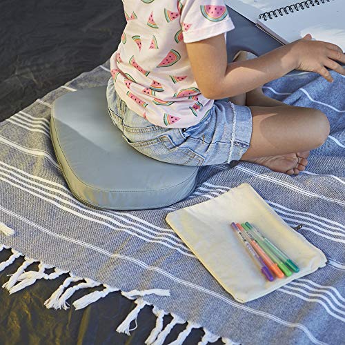 ECR4Kids The Surf Portable Lap Desk with Cushion, Flexible Seating, Seafoam - color: Seafoam