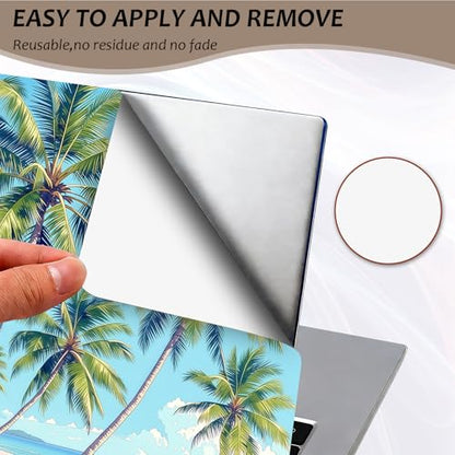 Laptop Skin 12.1-15.6 inch Removable Universal Reusable Laptop Sticker Decal,Waterproof No Residue Vinyl Cover,Scratch-Resistant Cuttable Full Wrap Sticker for Notebook, Tropical Palm Tree - color: Tropical Palm Tree