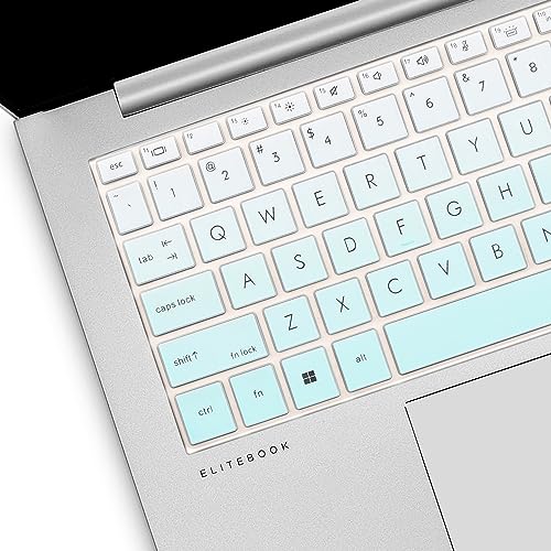 Keyboard Cover for HP EliteBook 830 835 840 845 1040 G9 G10 13.3 14 inch Laptop Accessories Keyboard Protective Skin (Not fit 840 845 1040 G8 G7 G6 G5 G4 G3)-OmbreMint - color: OmbreMint