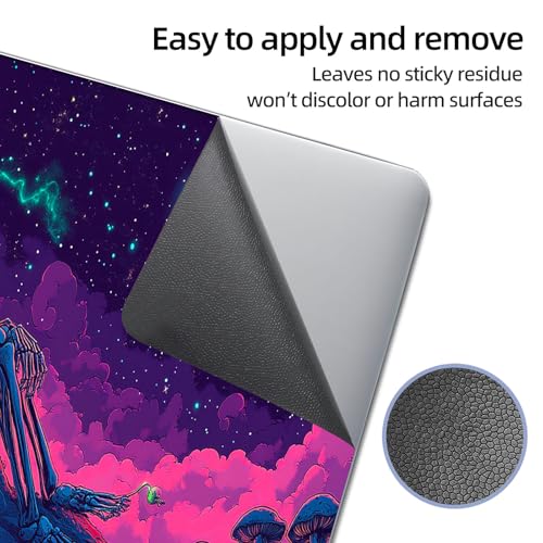 Universal Laptop Skin Sticker Decal, 12"-15.6" Aesthetic Vinyl Wrap, Neon Skeleton Glowing Moon Waterproof Notebook Cover Art Protector for MacBook HP Dell Lenovo, Fits 13" 14" 15" 15.6" - color: Neon Skeleton Glowing Moon