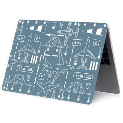 Hard Case Compatible with Old Version MacBook Pro 13 inch Case 2012 2011 2010 2009 2008 Release A1278 with CD-ROM, Laptop Plastic Hard Case Shell & Keyboard Cover, Airplane - color: Airplane, size: A1278(Pro 13" w/CD-ROM 2008-2012)