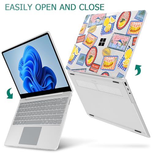 Case for Surface Laptop 5/4/3 13.5", Post Stamps | Hard Shell Case with Keyboard Cover & Screen Protector. Fits Surface Laptop 5/4/3 13.5" Metal Palm Rest Models 1951/1868. - color: Post Stamps