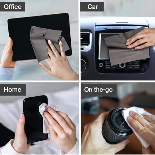 60 Pack Japanese-Style Premium Microfiber Glasses Cleaning Cloth Streak & Scratch-Free Lens Cleaning Cloth – Safe for Eyeglasses, Sunglasses, Glasses Cleaner, Lens Wipes, iPhone & Screens - size: 60 Pack