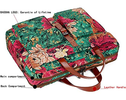 Baosha Multicoloured 17inch Laptop Computer Bag Messenger Bag Briefcase for Women BC-07 - color: Bs