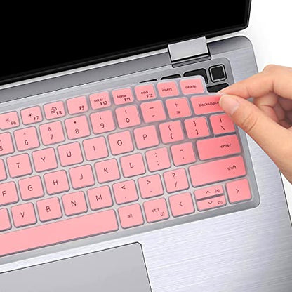 Keyboard Cover Skin for Dell Latitude 3440 3450 5450 5440 5430 5431 5420 14", Latitude 14" 7450 7440 7430 7420 7410 9420 9430, Latitude 16" 7650 7640, Latitude 9520 9510 7520 15.6" 2024-2022-Pink - color: Pink