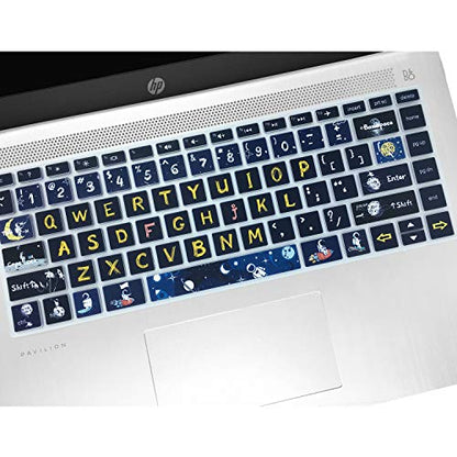Keyboard Cover for HP 14" Laptop 2020 2019 2018,HP Pavilion x360 14M-BA 14M-CD 14M-DH 14-BA 14-BF 14-cm 14-CF 14-DF 14-DK 14-DS 14-DQ Series 14 Inch Protective Skin,Space Man - color: Space Man