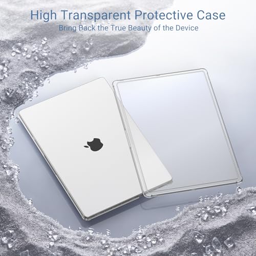 MOSISO Compatible with MacBook Pro 14 inch Case M5 M4 M3 M2 M1 2026-2021 | Enhanced Shock-Absorbing Perimeter Matte Hard Case, A3427 A3426 A3434 A3112 A3185 A3401 A2918 A2992 A2779 A2442, Matte Clear - color: Matte Clear