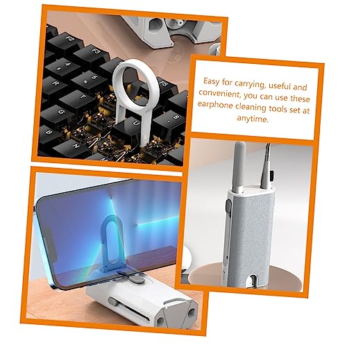 Mikinona Multifunctional Cleaning Kit Includes Keyboard Screen Cleaner Earphone Headset Brush for Home Office