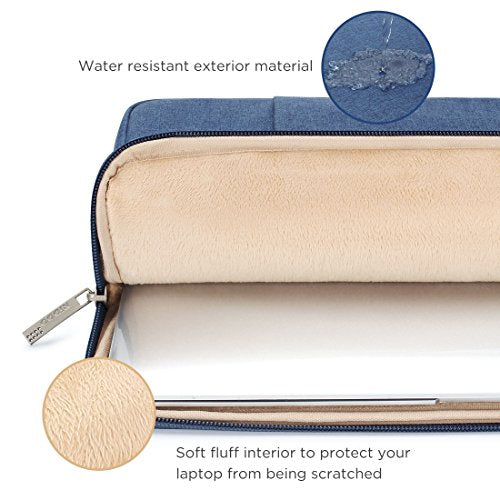 NIDOO 12.5-13.3 Inch Laptop Sleeve Case Protective Cover Notebook Bag for 13.5" Surface Laptop 6 5 4/14" MacBook Pro M1 M2 M3 M4 2024/13.3" ThinkPad L13 X13 / 14.2" Huawei Blue - color: Blue, size: 12.5-13 Inch / 2017 New MacBook Pro
