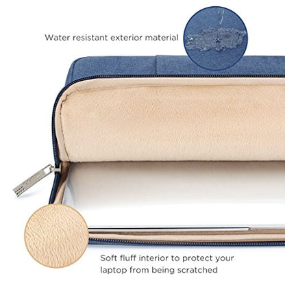 NIDOO 12.5-13.3 Inch Laptop Sleeve Case Protective Cover Notebook Bag for 13.5" Surface Laptop 6 5 4/14" MacBook Pro M1 M2 M3 M4 2024/13.3" ThinkPad L13 X13 / 14.2" Huawei Blue - color: Blue, size: 12.5-13 Inch / 2017 New MacBook Pro