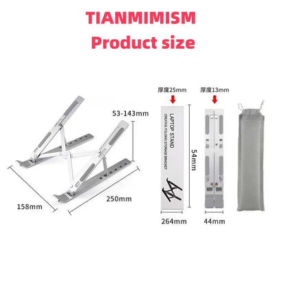 Adjustable Laptop Stand, Silver | Aluminum - color: Purple