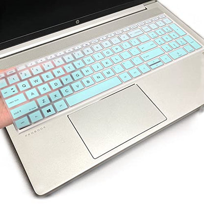 Keyboard Cover for 15.6 inch HP ProBook 450 G8 G9 G10/ 455 G8 G9 G10/ 650 G8/HP Zbook Power G8 G9, New HP ProBook 15.6 inch Laptop Keyboard Skin(NOT fit HP ProBook 450/455/650 G6 G7)-MintGreen - color: MintGreen