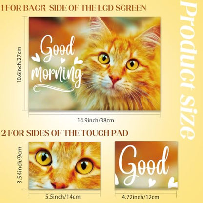 SUPERDANT Laptop Skin Sticker Cat Laptop Decals Personalized Universal Notebook Computer Wrap Vinyl Skin Stickers Cover Art Decal Removable 12-15.6 Inch Waterproof Scratch-Resistant Gifts - style: Cat