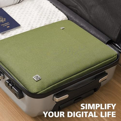 NIDOO 11 Inch 13 Inch Laptop Sleeve Computer Carrying Case Bag for 13" iPad Pro M2 M4 / 13" iPad Air M2/Surface Pro 10 9 X/ 13" MacBook Pro Air/12.7" Lenovo Tab P12 / 13" Dell Pro 13 Premium, Green - color: Green, size: 11.6 Inch / 12 inch New MacBook