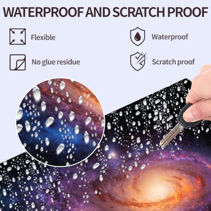 3Pcs Laptop Skin Sticker Decal Galaxy PVC Laptop Sticker Fits for 12-16 Inch Notebook Waterproof Scratch Proof Star Universal Notebook PC Personalized Protector Gift - style: Milky Way
