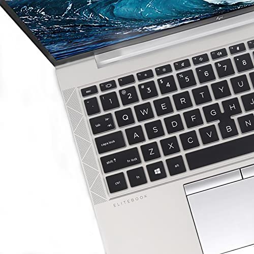 Keyboard Cover for HP EliteBook 840 845 G7 G8 14 inch Laptop Notebook PC Model Accessories Keyboard Protective Skin (Not fit New 840 845 G9 G10 G11)-Black - color: Black