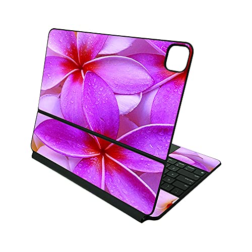 MightySkins Skin Compatible with Apple Magic Keyboard for iPad Pro 12.9" (3rd-6th Generation) - Flowers | Protective, Durable, and Unique Vinyl Decal wrap Cover | Easy to Apply | Made in The USA - color: Flowers
