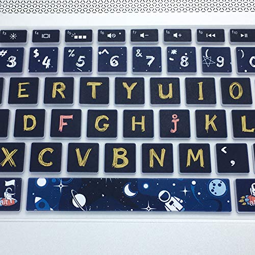 Keyboard Cover for HP Envy x360 15.6''Series/Pavilion 15/ Pavilion x360 15.6” Series/Envy 17 17.3" Series/HP Laptop 15t 17t 17-ca0011nr 17-by0040nr, Space Man - color: Space Man