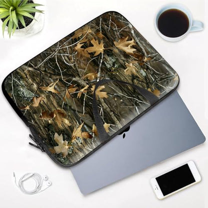 14 15 15.4 15.6 inch Laptop Handle Bag Computer Bag, Pouch Holder Notebook Sleeve Cover Soft Case Compatible for Dell,Lenovo,Toshiba HP, Asus Notebook-Oak Maple Leaf - color: Oak Maple Leaf