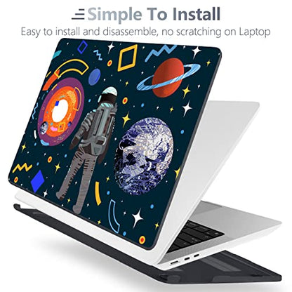 Batianda Case for 12.4" Microsoft Surface Laptop Go 3 2023 Release/Surface Laptop Go 2 (2022), Designed Clear Protective Plastic Hardshell & Keyboard Cover & Screen Protector, Astronaut - color: Astronaut