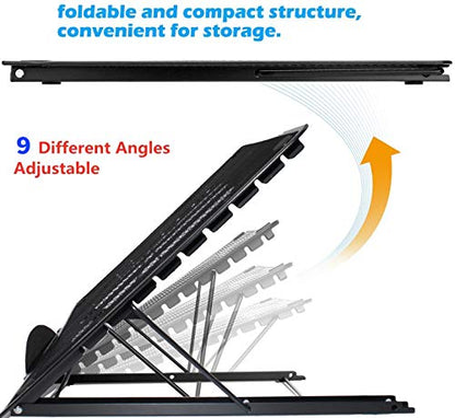13.4x11.6inch Large Stand Ventilated Adjustable Light Box Laptop Pad Stand, Multifunction Tracing Holder for Ipad A3 A4 LED Tracing Light Pad Tablet Tracer