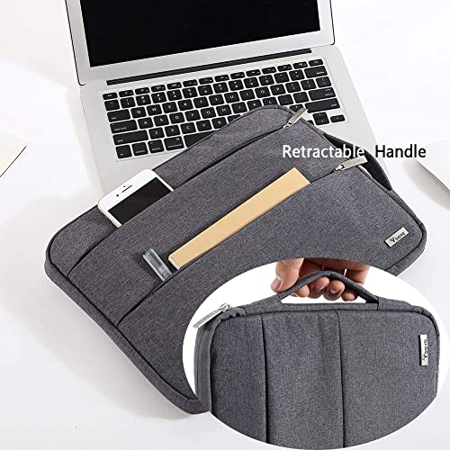 Voova Laptop Sleeve Carrying Case 14 15 Inch Compatible with MacBook Air 15 M2/M3/M4 2022-2025, MacBook Pro 15, Hp Chromebook 14, Waterproof Slim Computer Cover Bag,Grey - color: Grey, size: 14-15 Inch