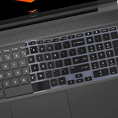 Keyboard Cover for 2026-2023 HP Victus 15 Gaming Laptop 15.6"/Victus 16.1" 15z-fb200/100 15t-fa100 15-fa2013dx 15-fa2082wm 15-fb3001nr 15-fb3093dx fa0033dx 16-d0506la 16-s1023dx 16-r1006ns 16-e0076ax - color: Black