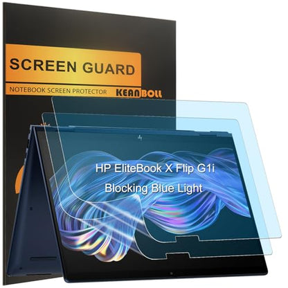 2 Pack Blocking Blue Light Screen Protector for HP EliteBook X Flip G2i / EliteBook X Flip G1i 14-Inch, Anti Blue Light & Glare and Anti Fingerprint Shield -(Only suitable for the 2-in-1 version!)