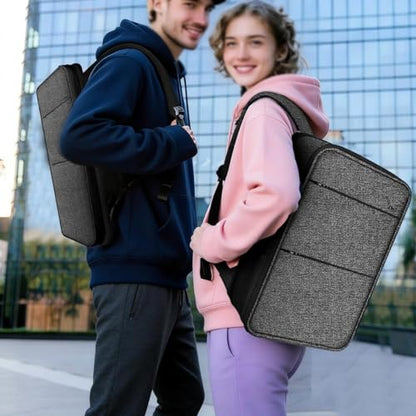 Travel Laptop Backpack with Small Case for 15-16 inch Notebooks, Slim & Expandable Computer Bag for College Business Commute for Men and Women,Dark Gray-Black - color: Dark Gray-black