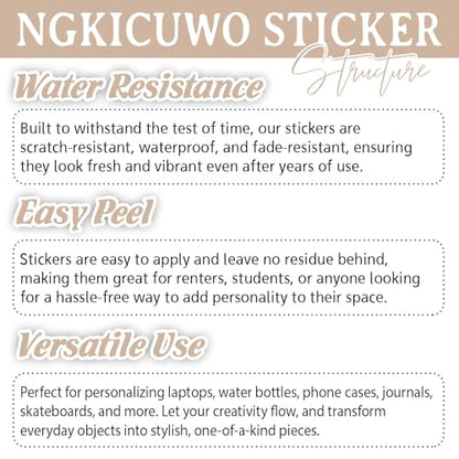 (3Pcs) Data Over Opinion Sticker Funny Waterproof Vinyl Stickers Decals for Books Laptops Phone Water Bottles Tumbler Cup Kindle 3 Inch