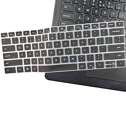 Keyboard Cover for 14" Dell Inspiron 14 5410 5415 5418 5420 5425 5430 7415 7420 7425 7430/13.3" Inspiron 13 5310 5320/16" Inspiron 16 5635 5630 5620 5625 7635 7620/Dell Latitude 3320 3420-Black - color: Black